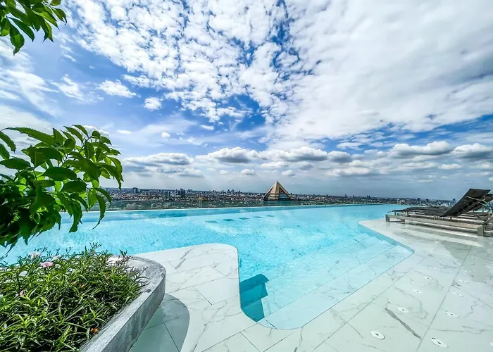 別荘 Duplex Near Bts L Rooftop Pool L Skyline L Sontana