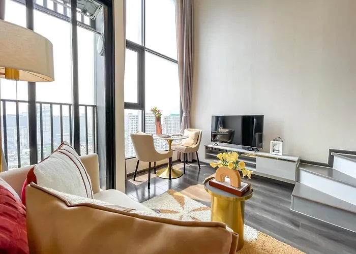 Duplex Near Bts L Rooftop Pool L Skyline L Sontana 別荘 *