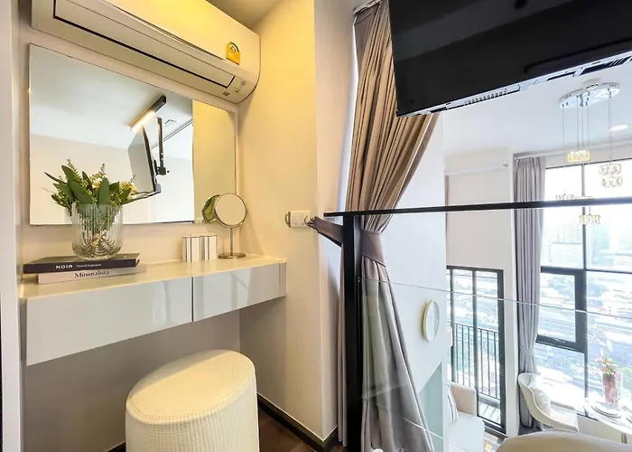 Duplex Near Bts L Rooftop Pool L Skyline L Sontana 別荘 *
