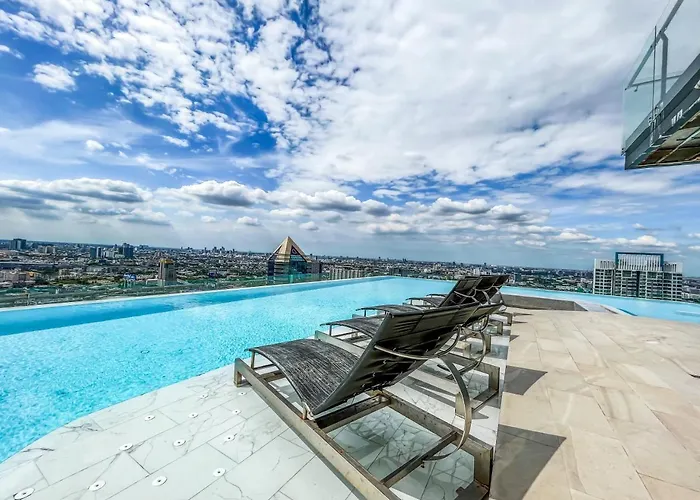 Duplex Near Bts L Rooftop Pool L Skyline L Sontana 別荘 バンコク都