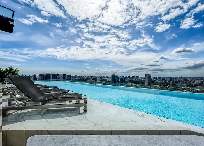 別荘 Duplex Near Bts L Rooftop Pool L Skyline L Sontana